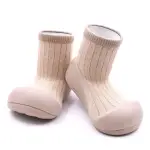 Botinhas White Chocolate branco bebé attipas feitas com algodão sustentavel