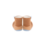 SAPATO BEBÉ MACIO E RESPEITADOR CASTANHO SOLA BICOLOR CAMEL LABEL ATTIPAS