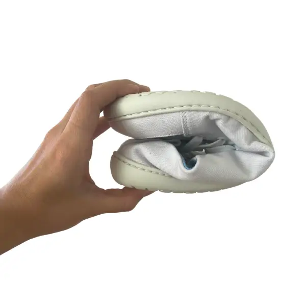 Sapatos para adulto da mukishoes optical cor branco respeitadores do pé confortáveis e flexiveis