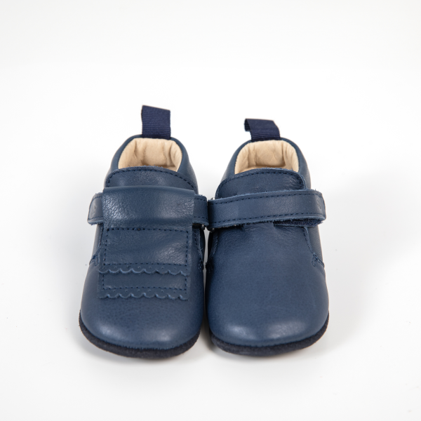 azul blue girafinhas sapatinho em couro macio e velcro