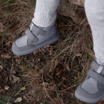 calçado de bebé mini com duplo velcro cinza muris sintra