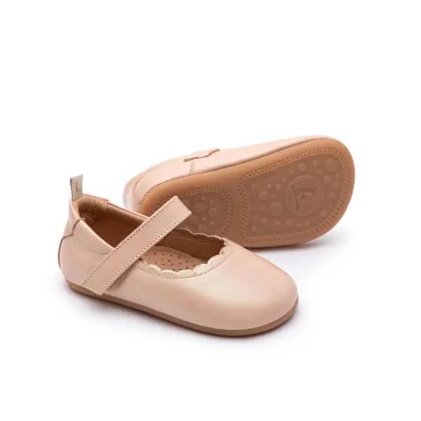 roundy candy cream metalic salmon tip toey joey