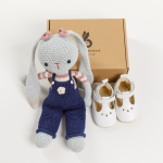 sapatinho de bebé para interior ou exterior que não esteja molhado brancos sanália bunny golfinho