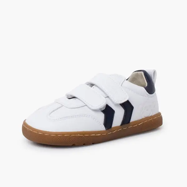 sapatos criança confortáveis com espaço para o movimento dos dedos pisamonas azul escuro e branco