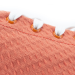 sapatos muki laranjas orange diospiro com sola de borracha natural de 3.5mm