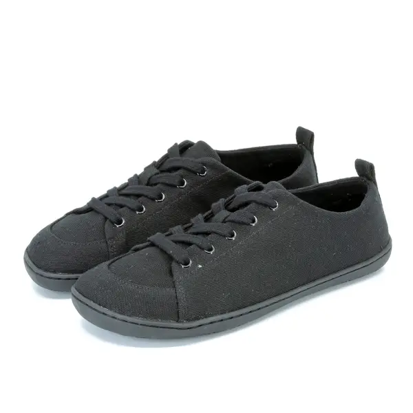ténis adulto mukishoes pretos onyx low feitos de algodão organico