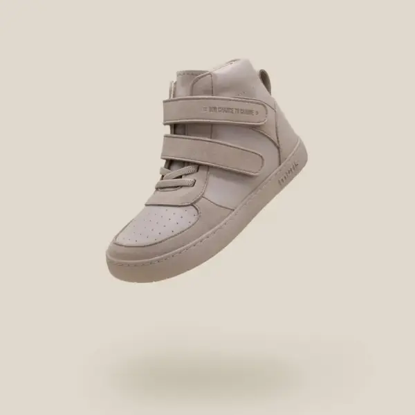 ténis riga junior criança com sola fina zero-drop com borracha natural muris