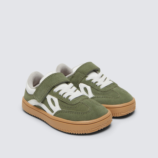 calçado lejan respeitador com velcro verde kaki