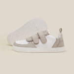 Ténis Stone cremes com sola fina zero-drop com borracha natural modelo junior