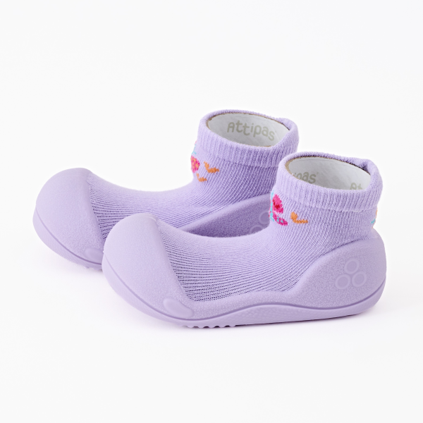 botinha bebé attipas butterfly purple