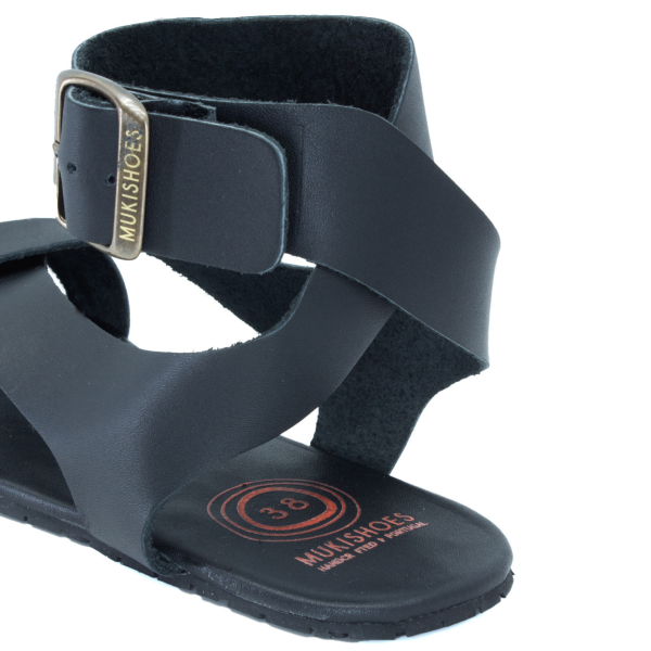 mukishoes sapato aberto adulto verão pretas