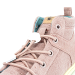 mukishoes ténis bota rosa sola amarela com atacadores hope mukishoes