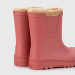 botas de inverno para a chuva cor rosa coral com pêlo verona borrego igor