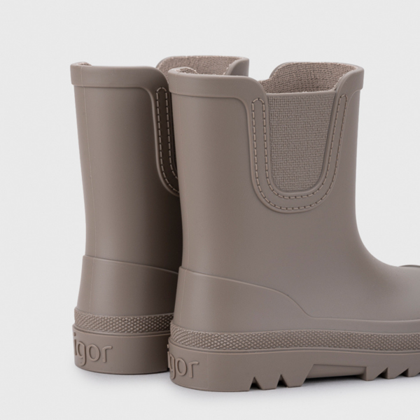 botas de inverno para a chuva taupe bege verona igor