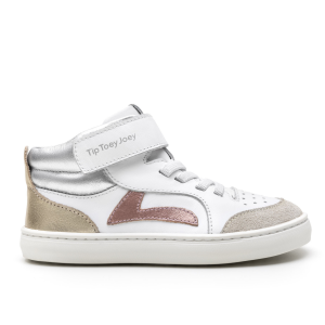 Ténis Bota Criança • TTJ • Landy high-top • White / Rose gold / Sterling silver