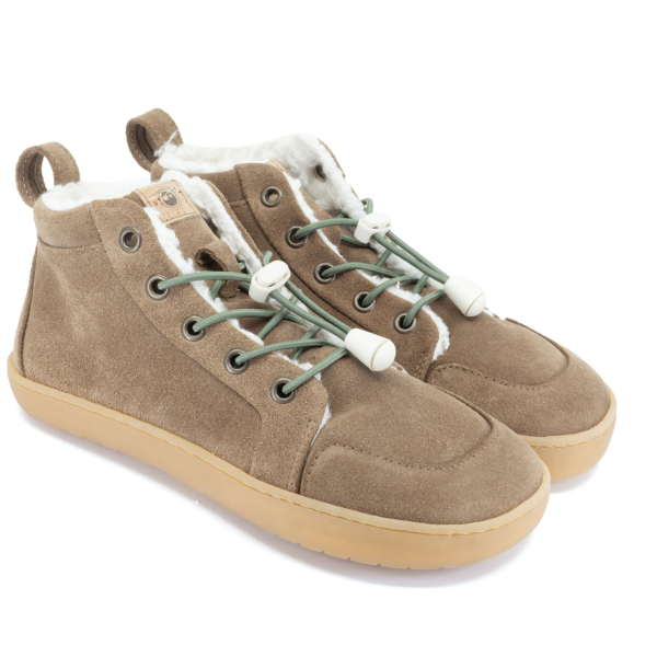 botas kids mukishoes avelã kids criança