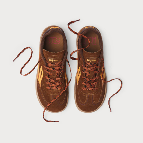 ténis com atacadores barefoot para adultos cognac