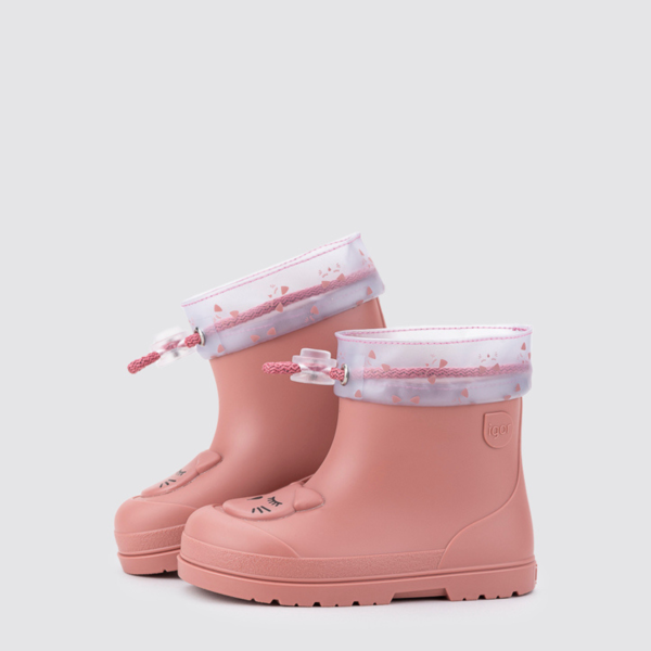 Botinhas de chuva cor de rosa gato cat para crianças igor Mendi com fecho – Cópia