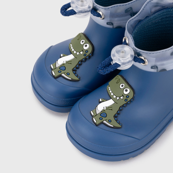 galocha com fecho ajustável com cordão blue dino jeans mendi