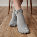 meia curta cinza belenza adulto
