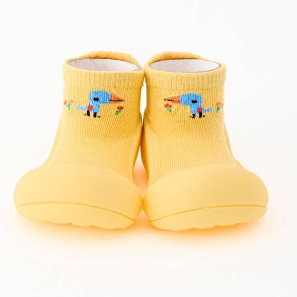 barefoot bebé criança attipas bird yellow