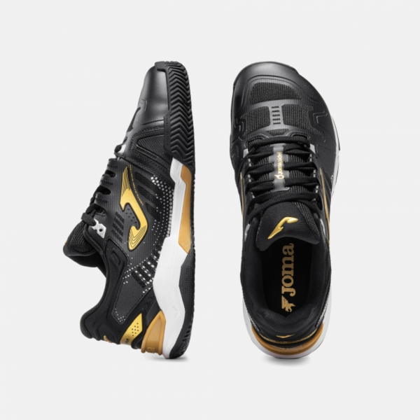 joma calçado desporto pretos com espaço para pés slam