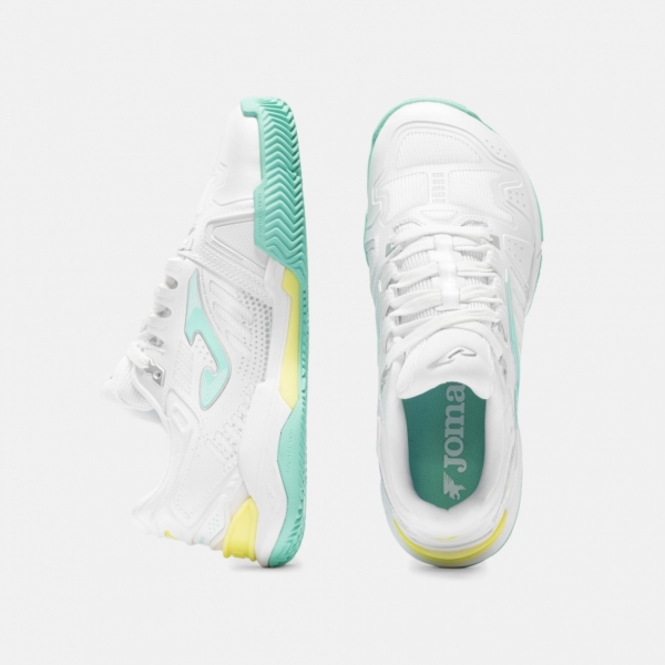 tenis flexiveis ginásio para senhora slam joma brancos